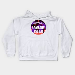 I survived january 2020 Kids Hoodie